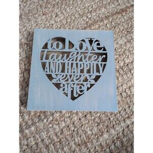 To Love Laughter & Happily Ever After Sign Wedding Shower  Wall Art Decorative